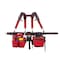 Bucket Boss Belt, Leather Hyrbid Tool Belt with Suspenders, RED, Red 55505-RD - alternate 8
